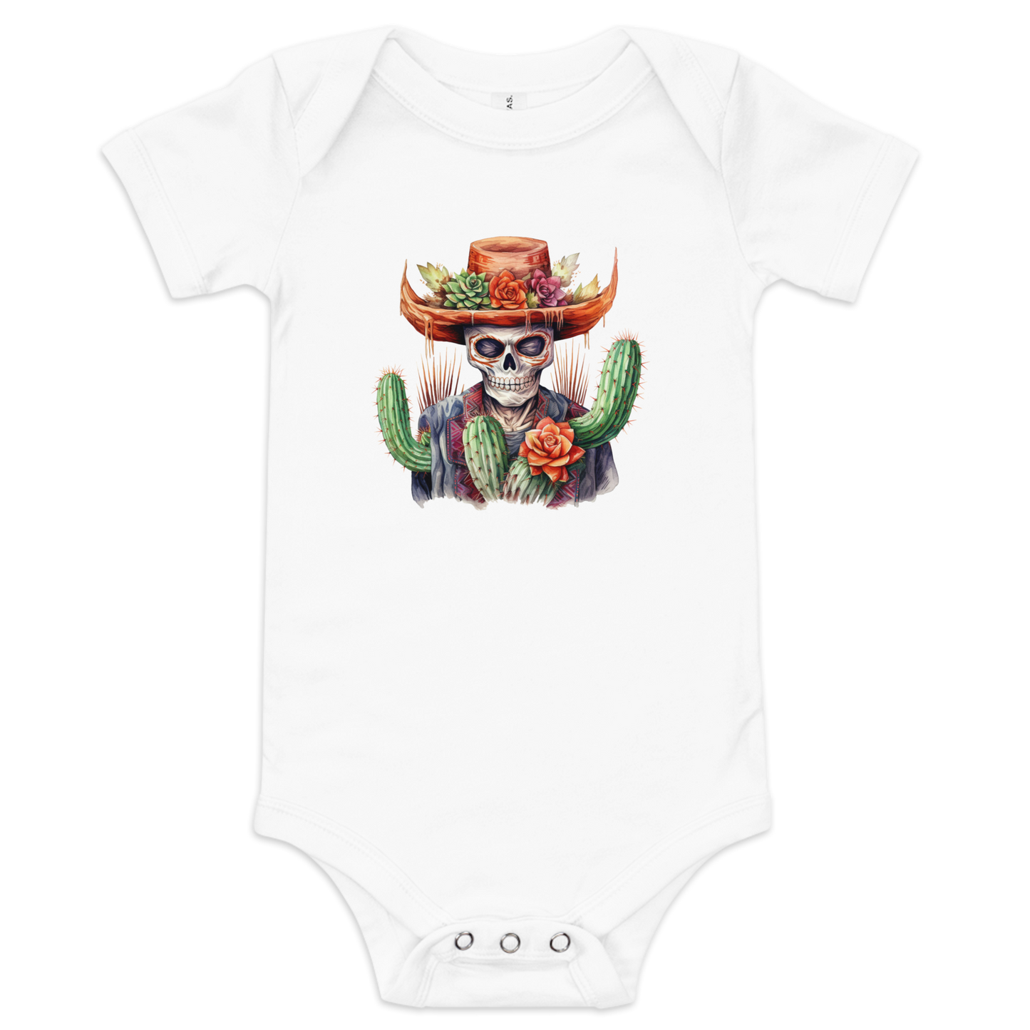 Skeleton with Cactus Hat