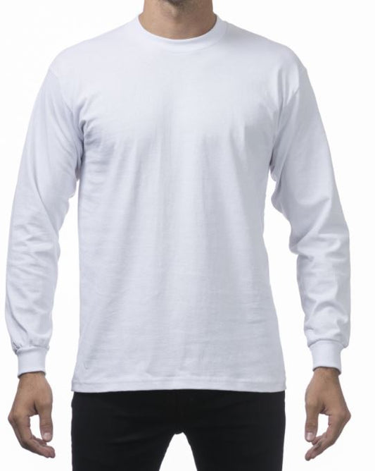 Proclub - Heavyweight Cotton Long Sleeve Crew Neck T-shirt