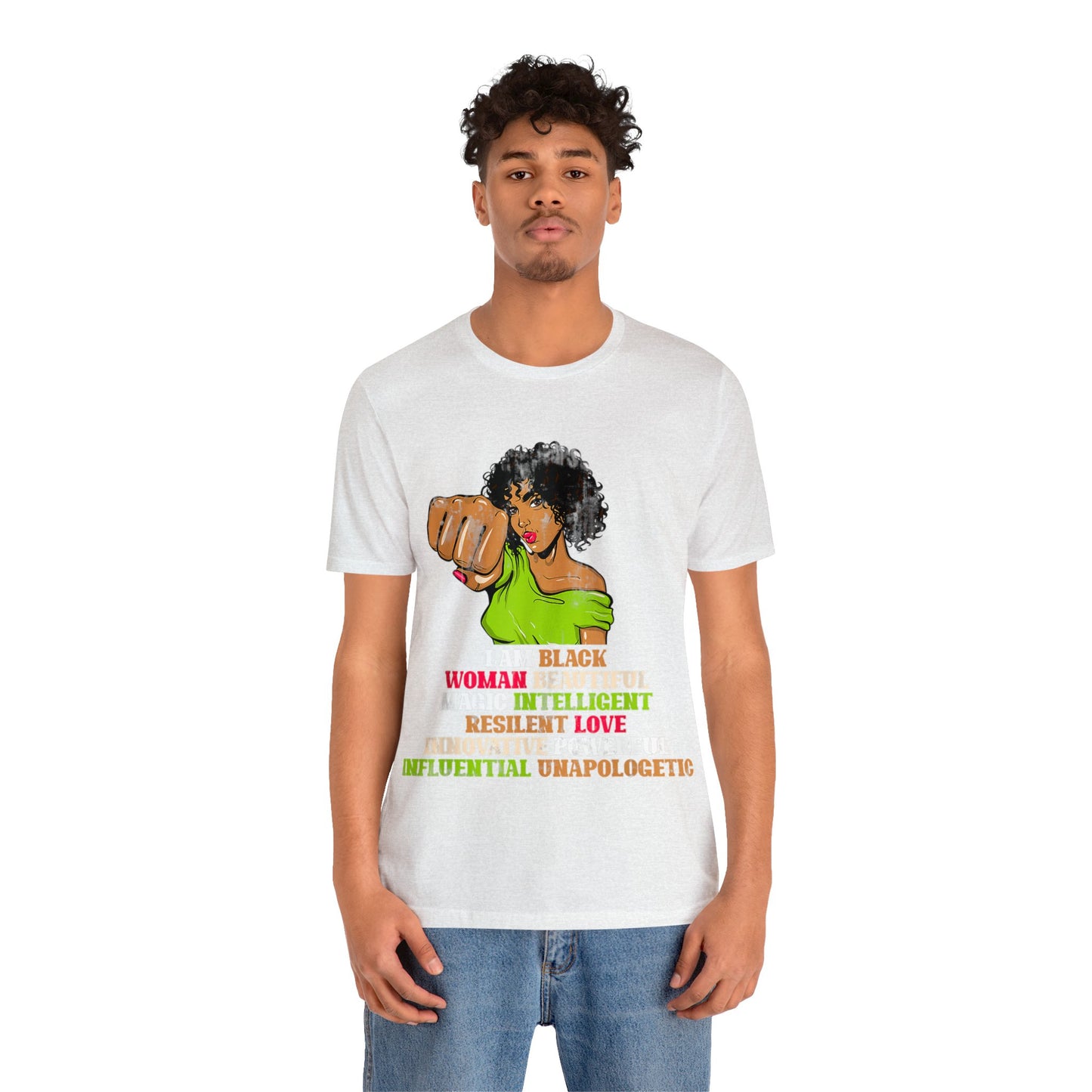 I Am Black Woman - Bella Canvas -  Unisex Jersey Short Sleeve Tee