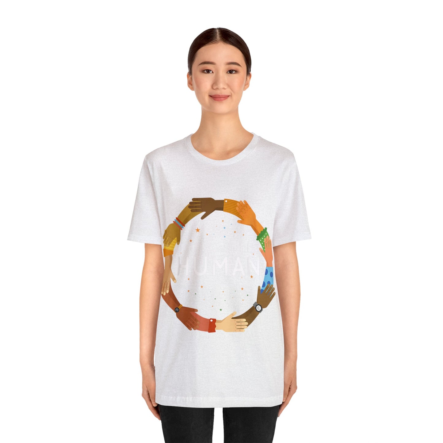 We All Are Human - Bella Canvas -  Unisex Jersey Short Sleeve Tee