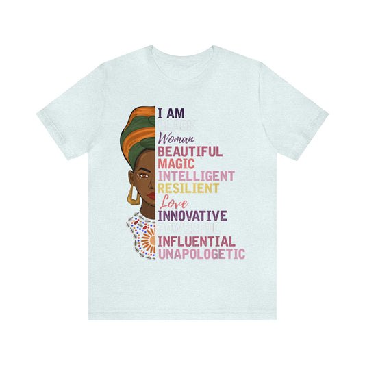 I Am Black Woman - Bella Canvas -  Unisex Jersey Short Sleeve Tee