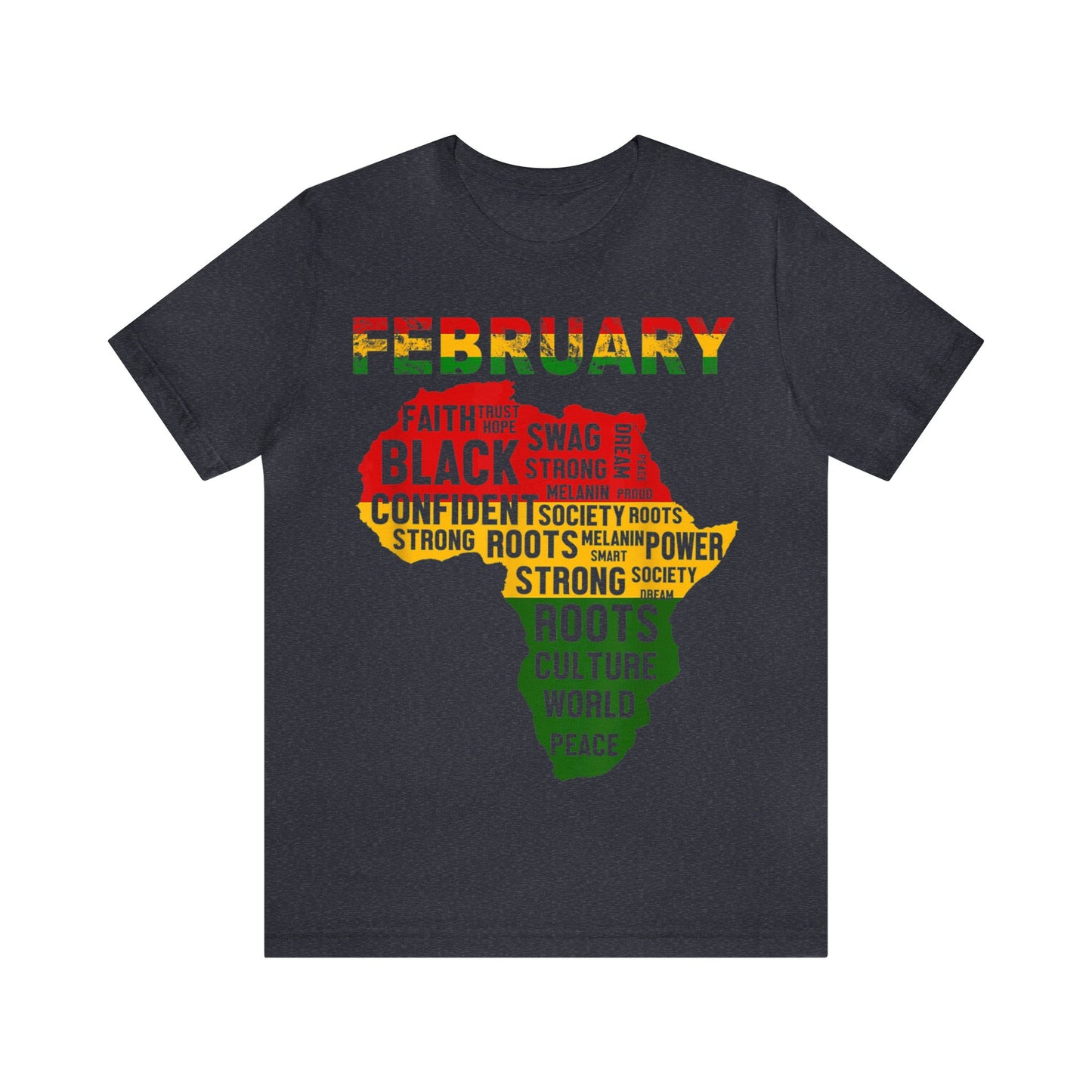 African Map Colors  - Bella Canvas -  Unisex Jersey Short Sleeve Tee
