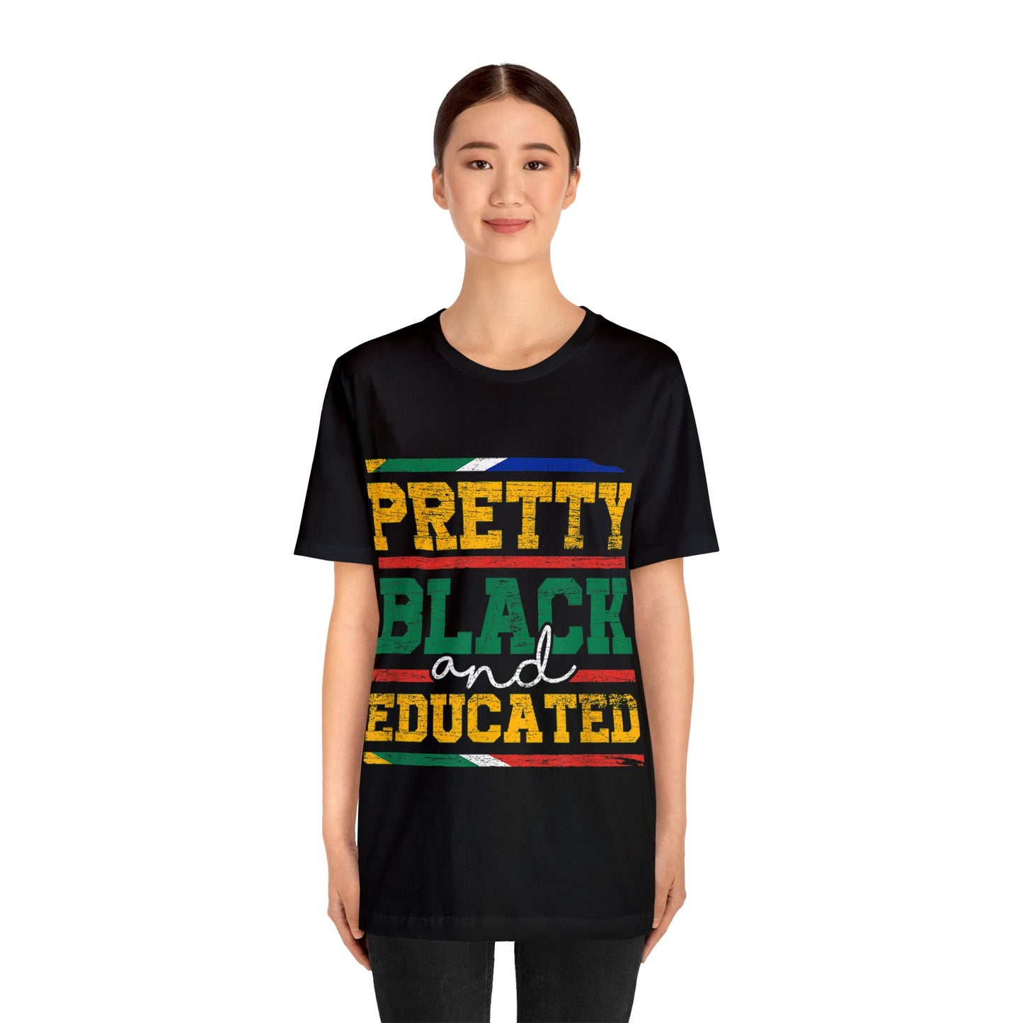 Pretty Black Educated - Bella Canvas -  Unisex Jersey Short Sleeve Tee