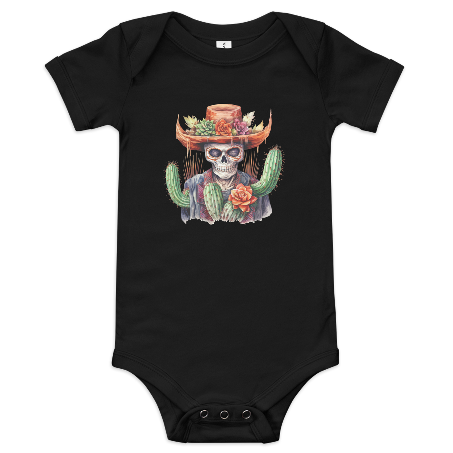 Skeleton with Cactus Hat