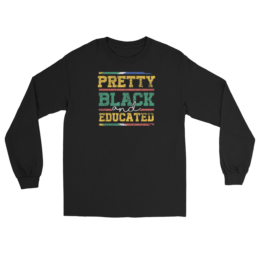 Pretty Black And Educated Women Gift Black History Month T-Shirt