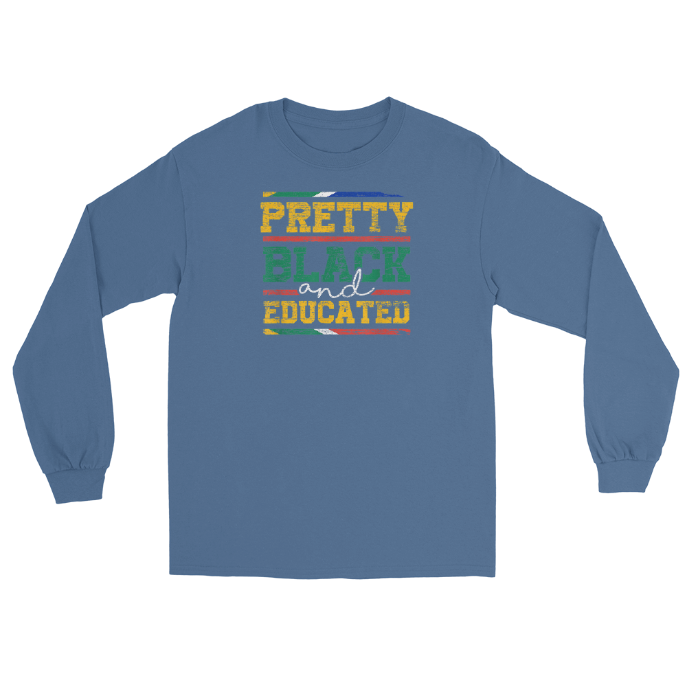 Pretty Black And Educated Women Gift Black History Month T-Shirt