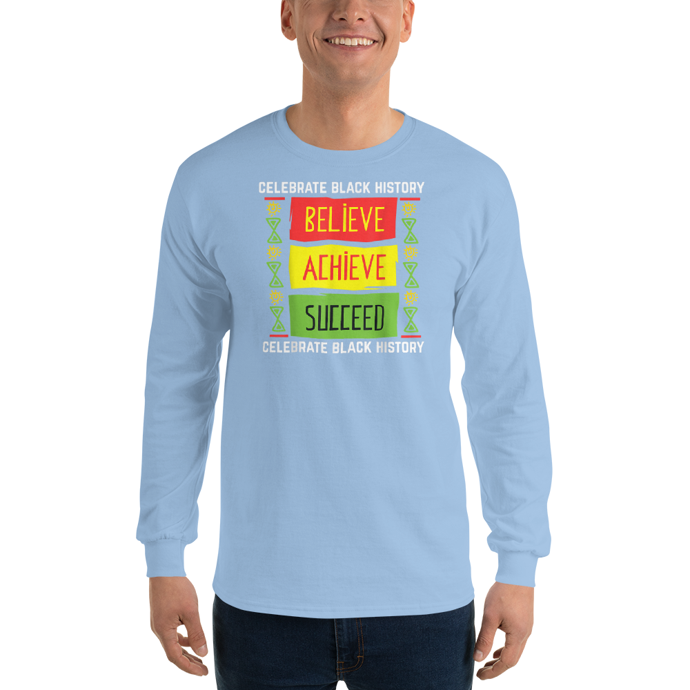 Believe Achieve Succeed Black History Gift Political Shirt T-Shirt