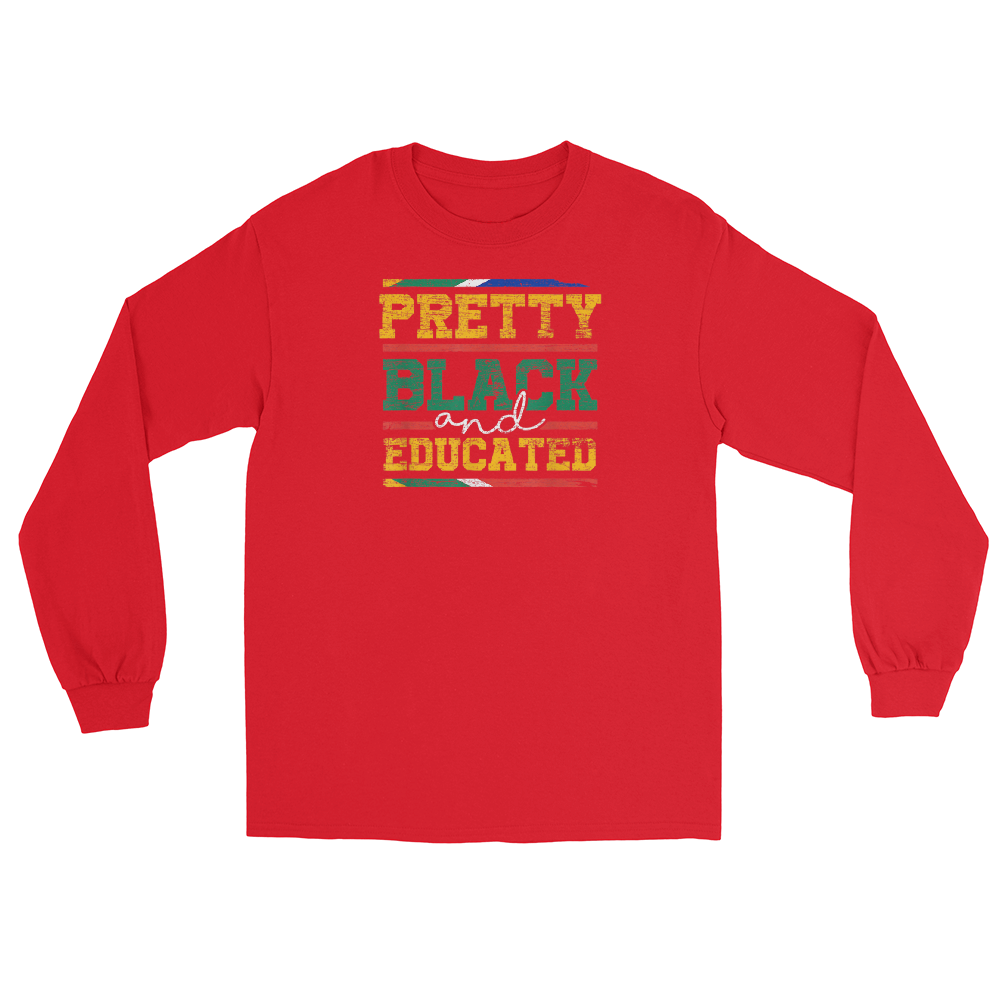 Pretty Black And Educated Women Gift Black History Month T-Shirt