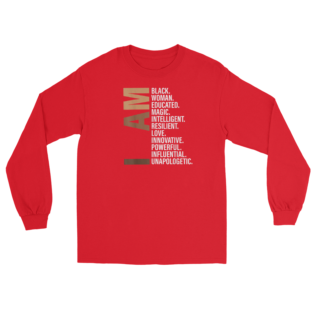 I Am Black Woman Educated Melanin Black History Month Gift T-Shirt