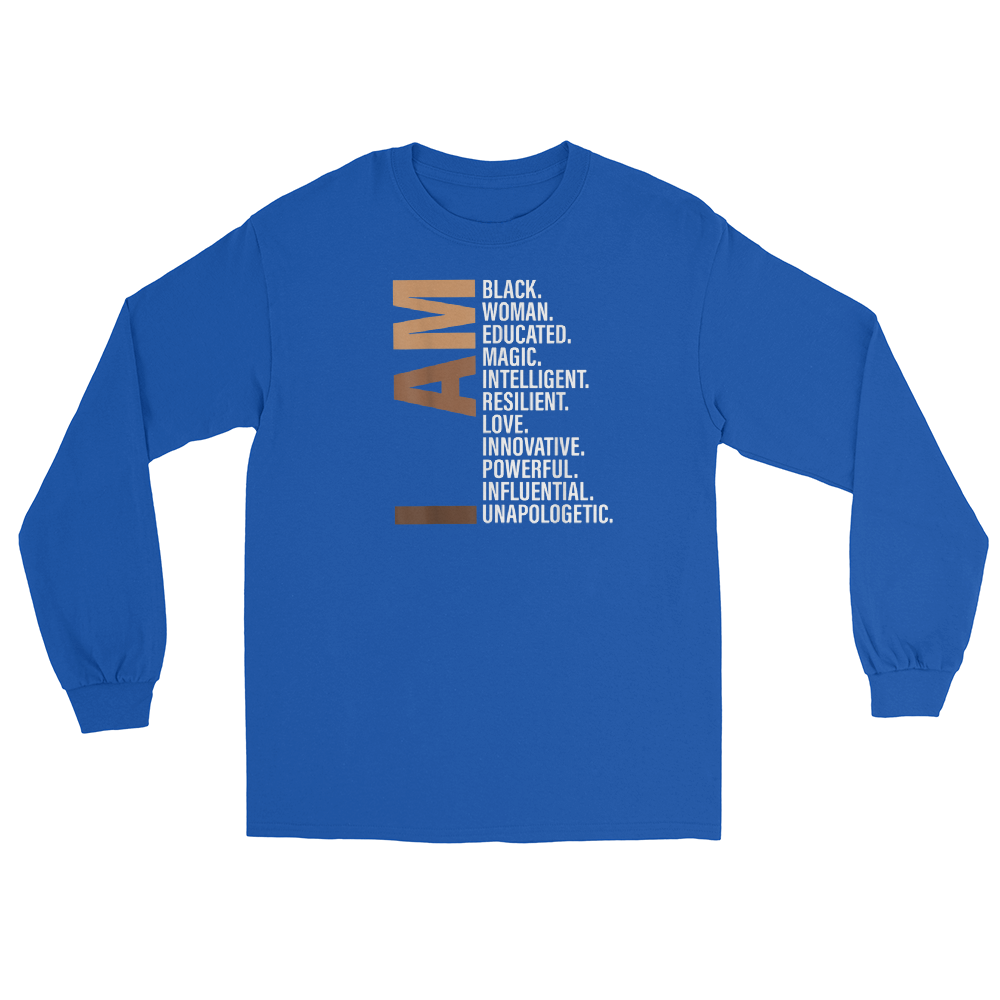 I Am Black Woman Educated Melanin Black History Month Gift T-Shirt