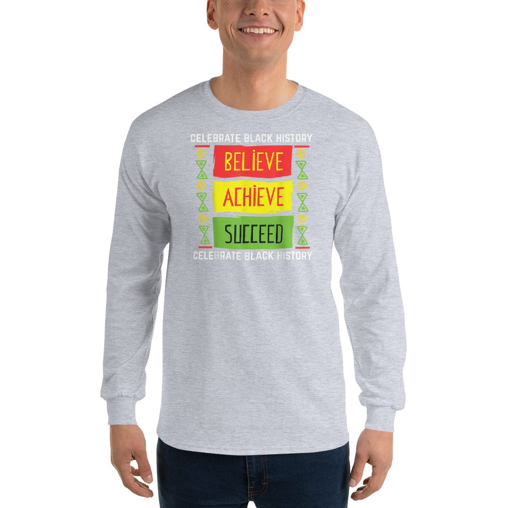 Believe Achieve Succeed Black History Gift Political Shirt T-Shirt