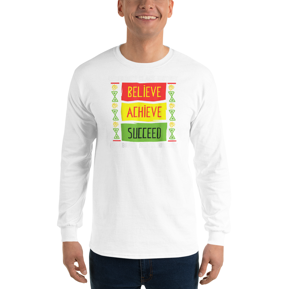 Believe Achieve Succeed Black History Gift Political Shirt T-Shirt