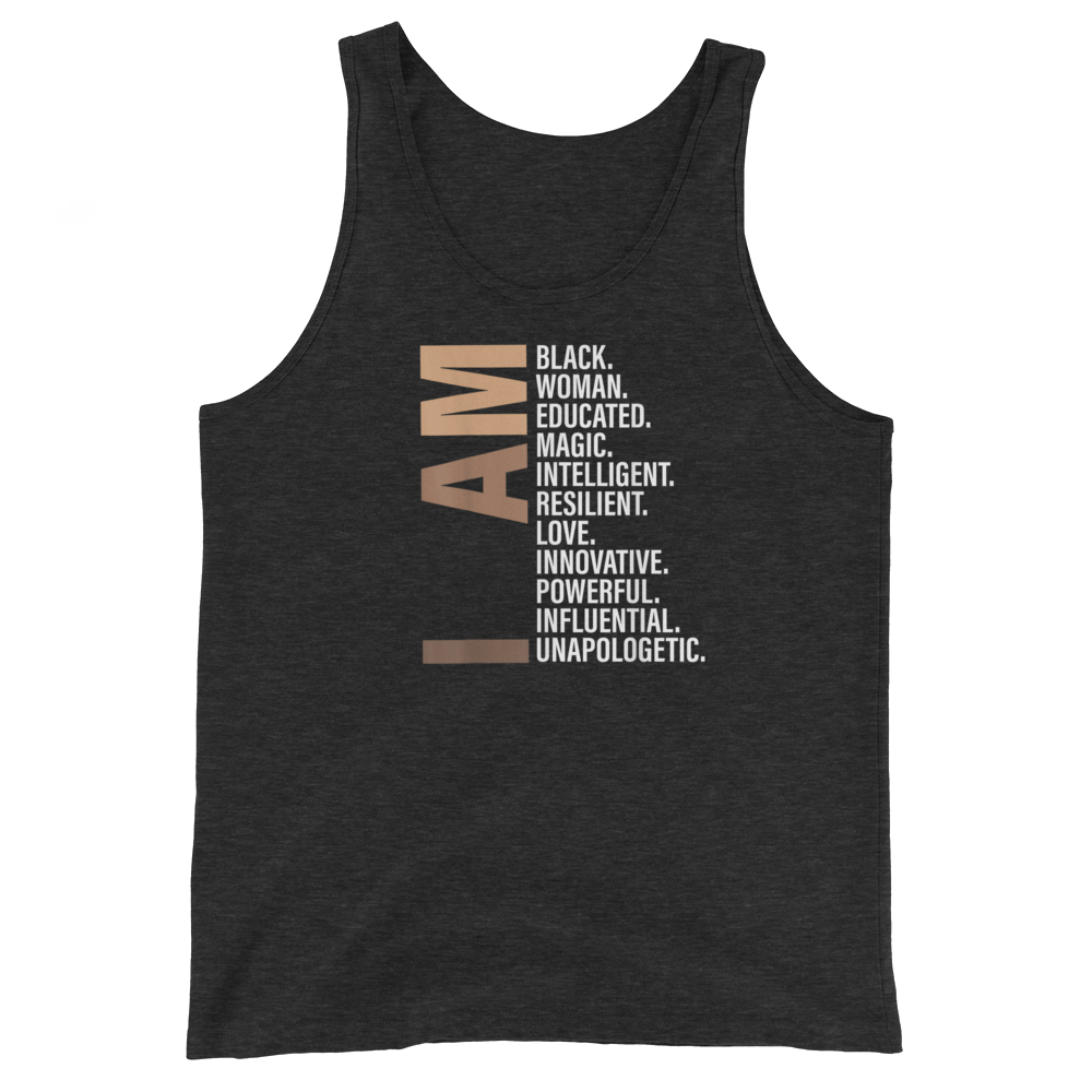 I Am Black Woman Educated Melanin Black History Month Gift T-Shirt