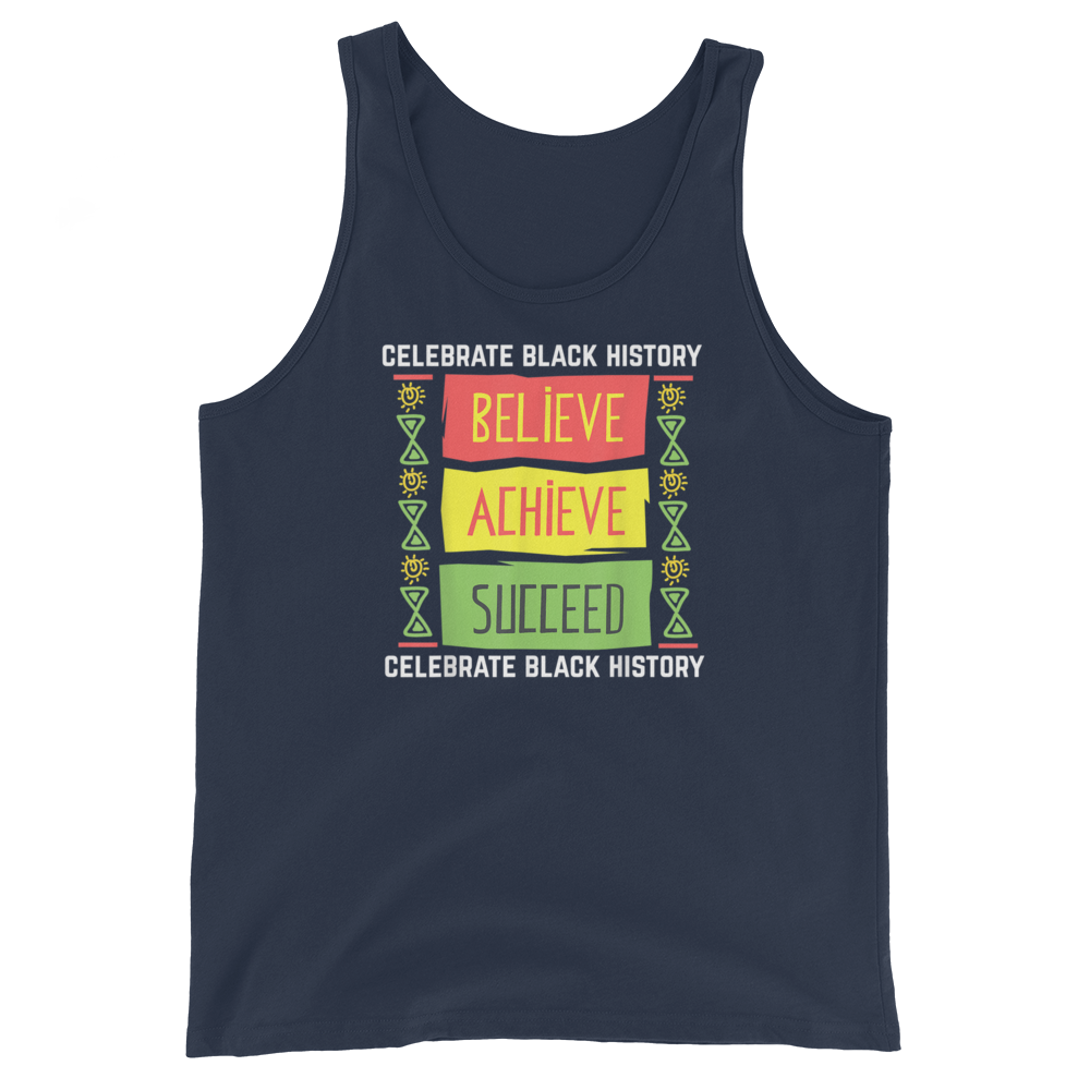 Believe Achieve Succeed Black History Gift Political Shirt T-Shirt