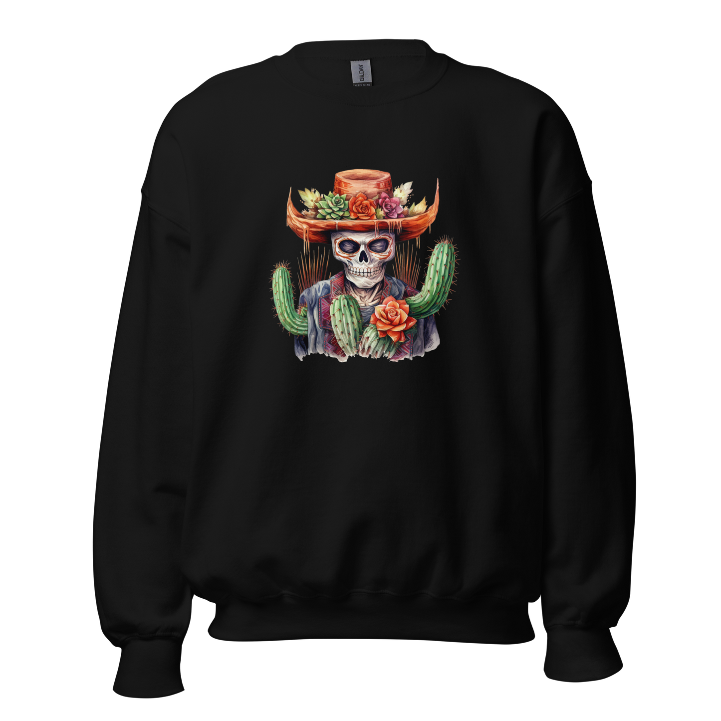 Skeleton with Cactus Hat