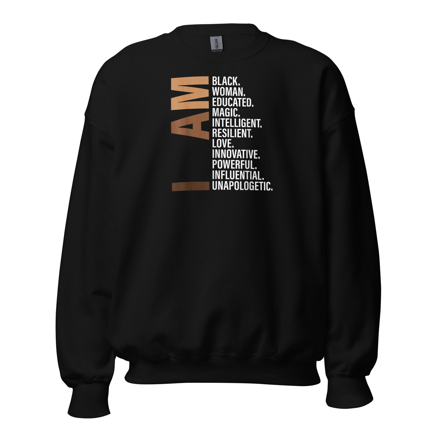 I Am Black Woman Educated Melanin Black History Month Gift T-Shirt