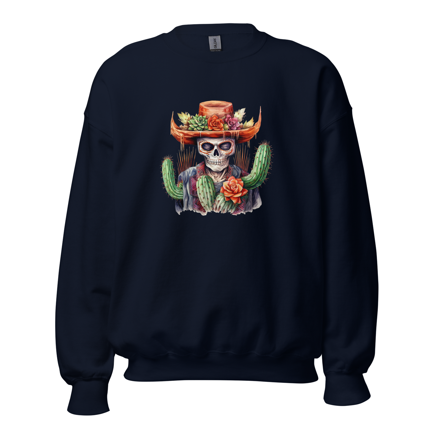 Skeleton with Cactus Hat