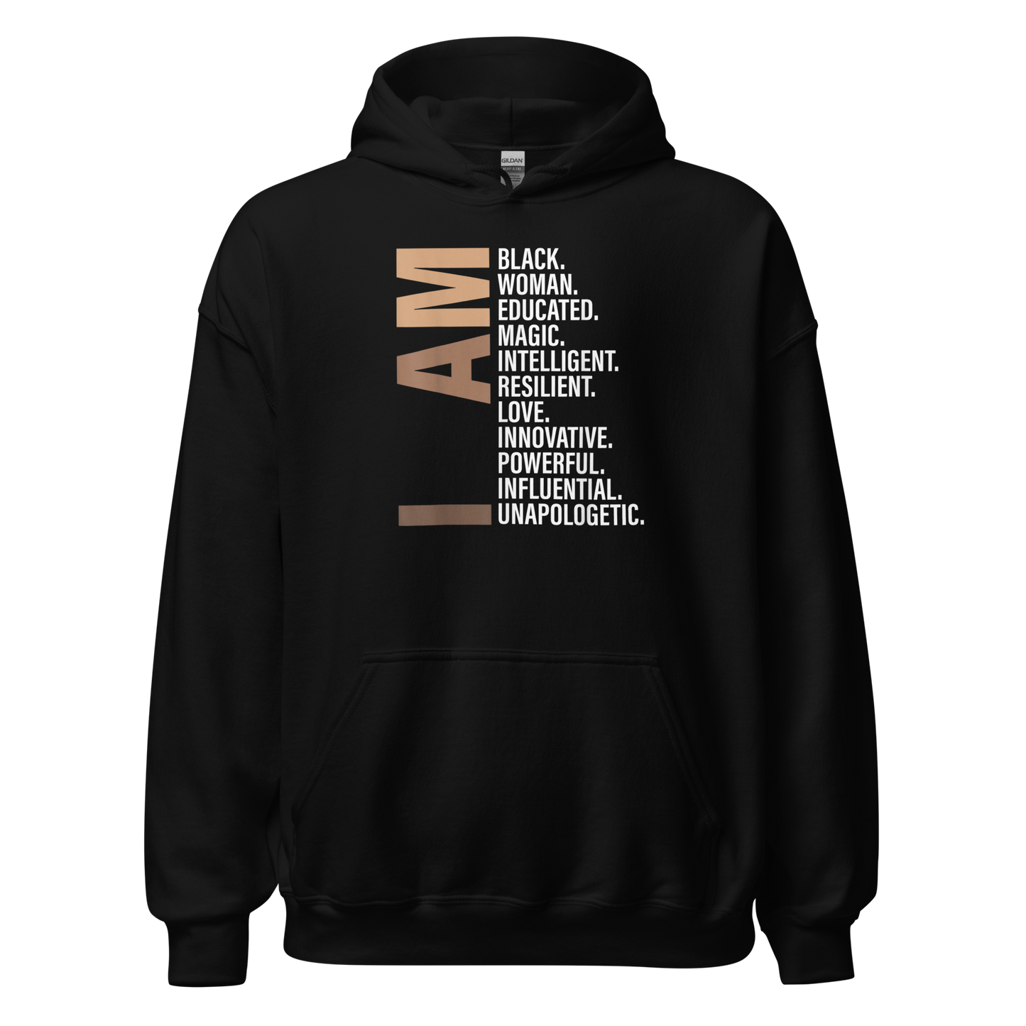 I Am Black Woman Educated Melanin Black History Month Gift T-Shirt