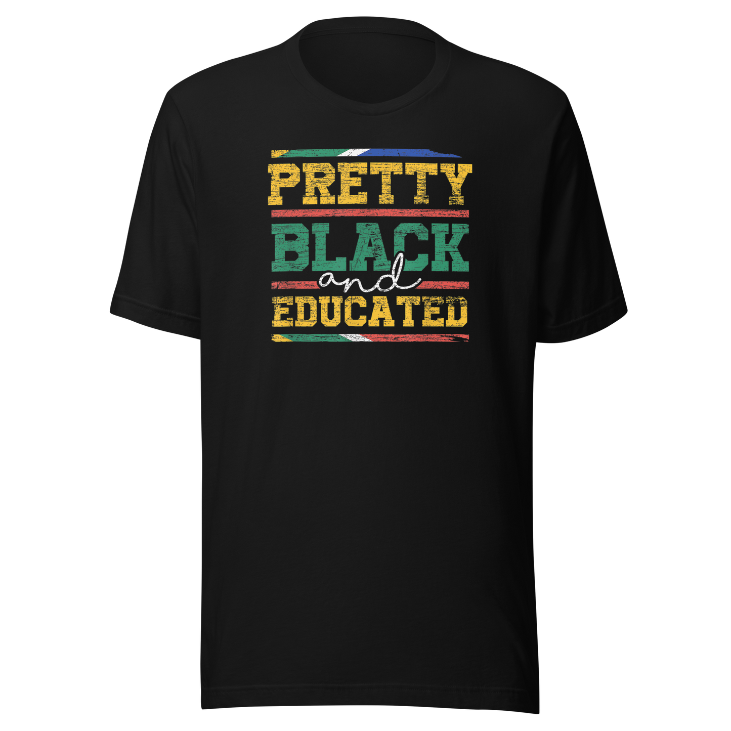 Pretty Black And Educated Women Gift Black History Month T-Shirt