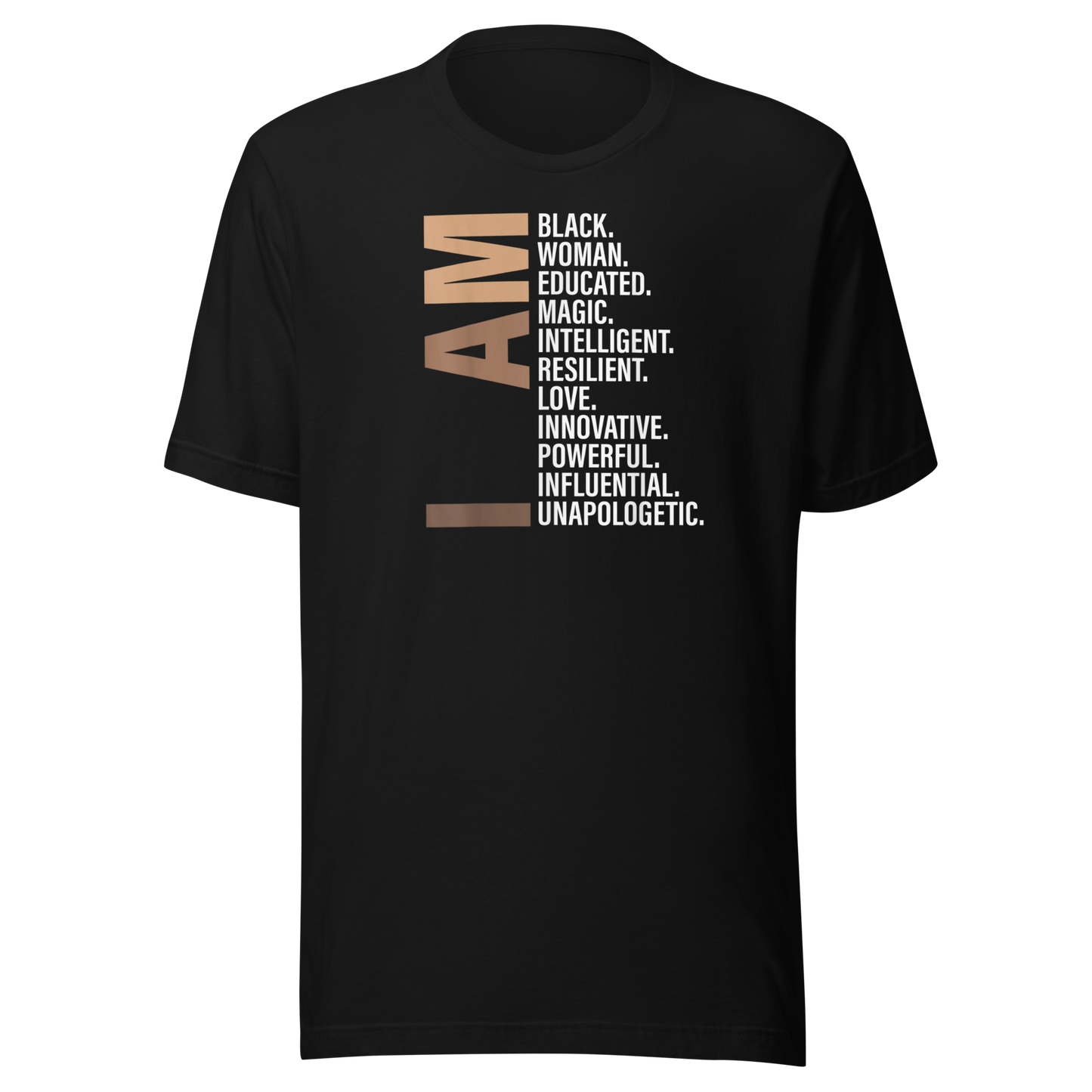 I Am Black Woman Educated Melanin Black History Month Gift T-Shirt