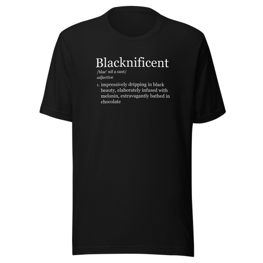 Blacknificent Magnificent Black Pride Melanin Gift 2020 T-Shirt