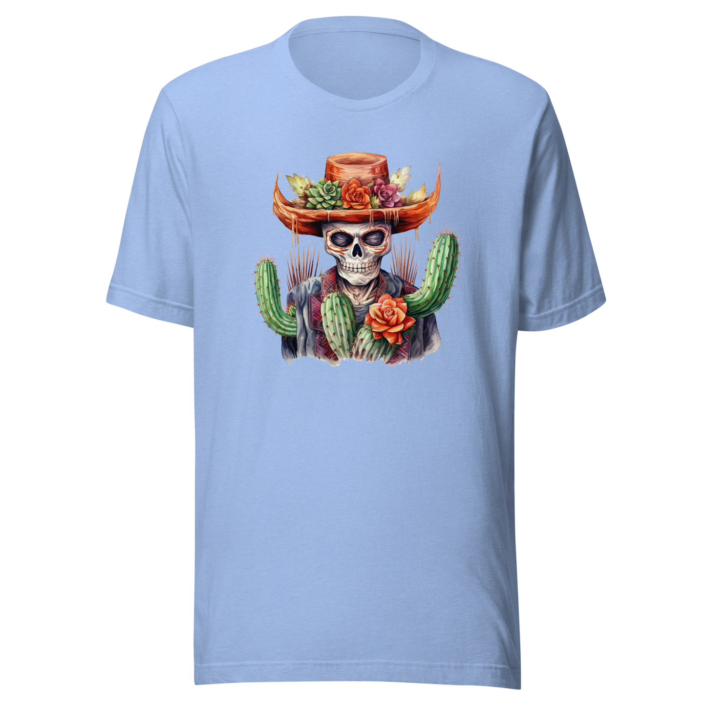 Skeleton with Cactus Hat