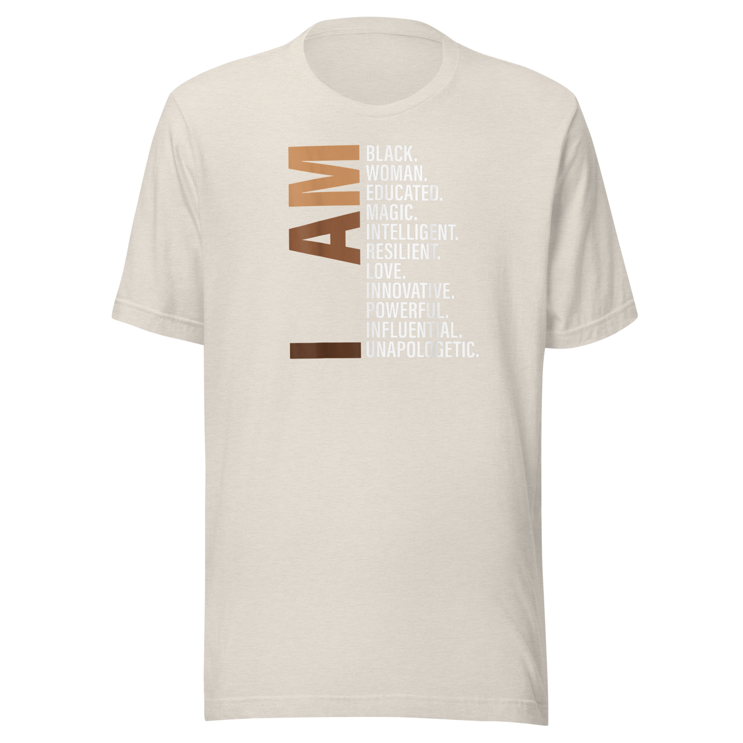I Am Black Woman Educated Melanin Black History Month Gift T-Shirt