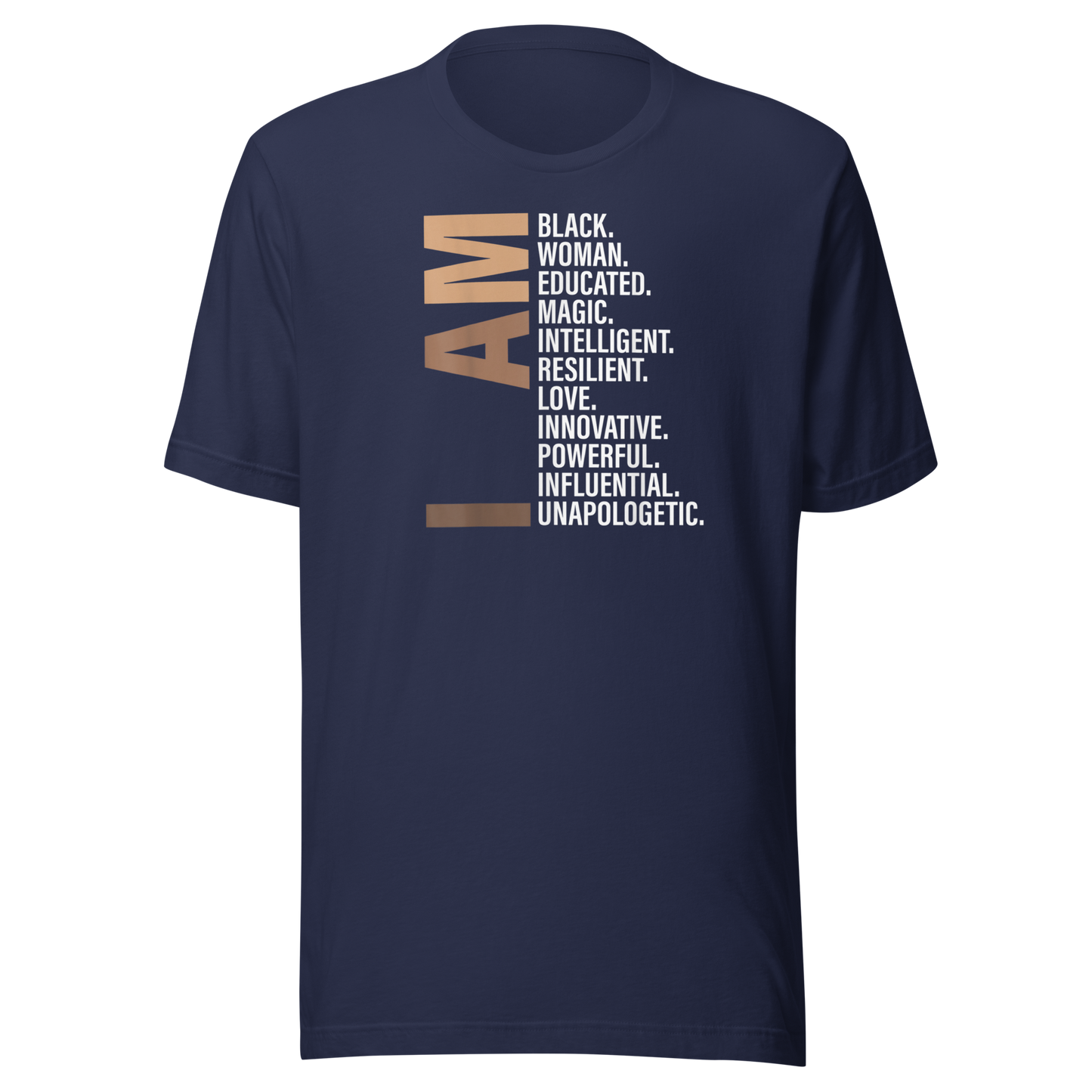 I Am Black Woman Educated Melanin Black History Month Gift T-Shirt