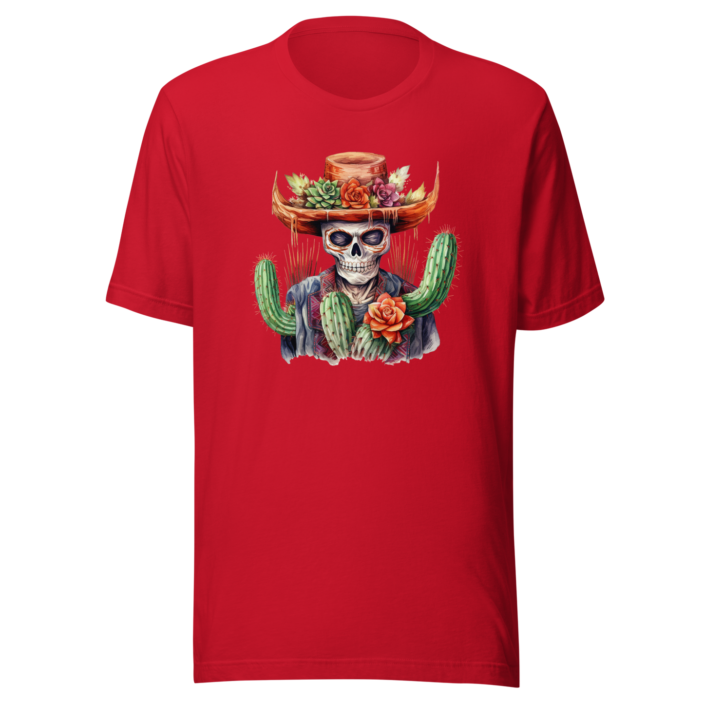 Skeleton with Cactus Hat