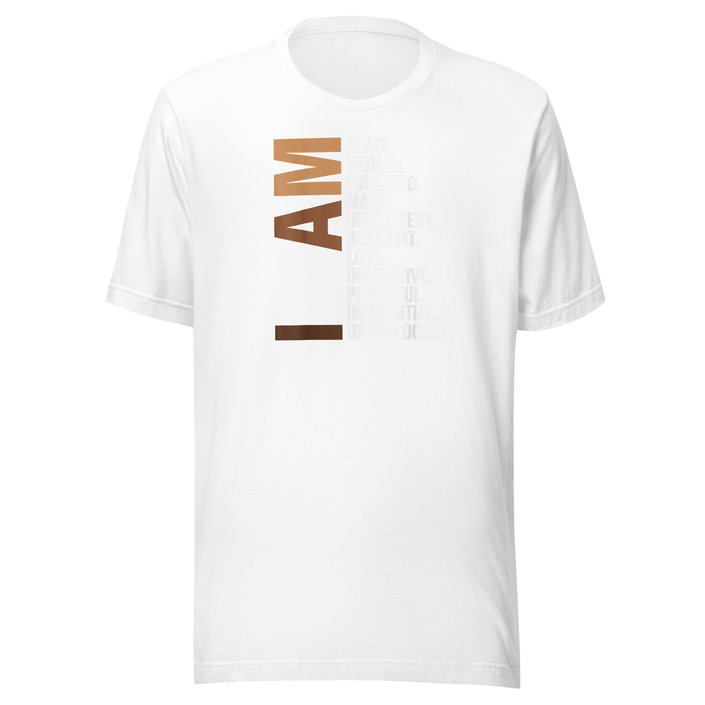 I Am Black Woman Educated Melanin Black History Month Gift T-Shirt