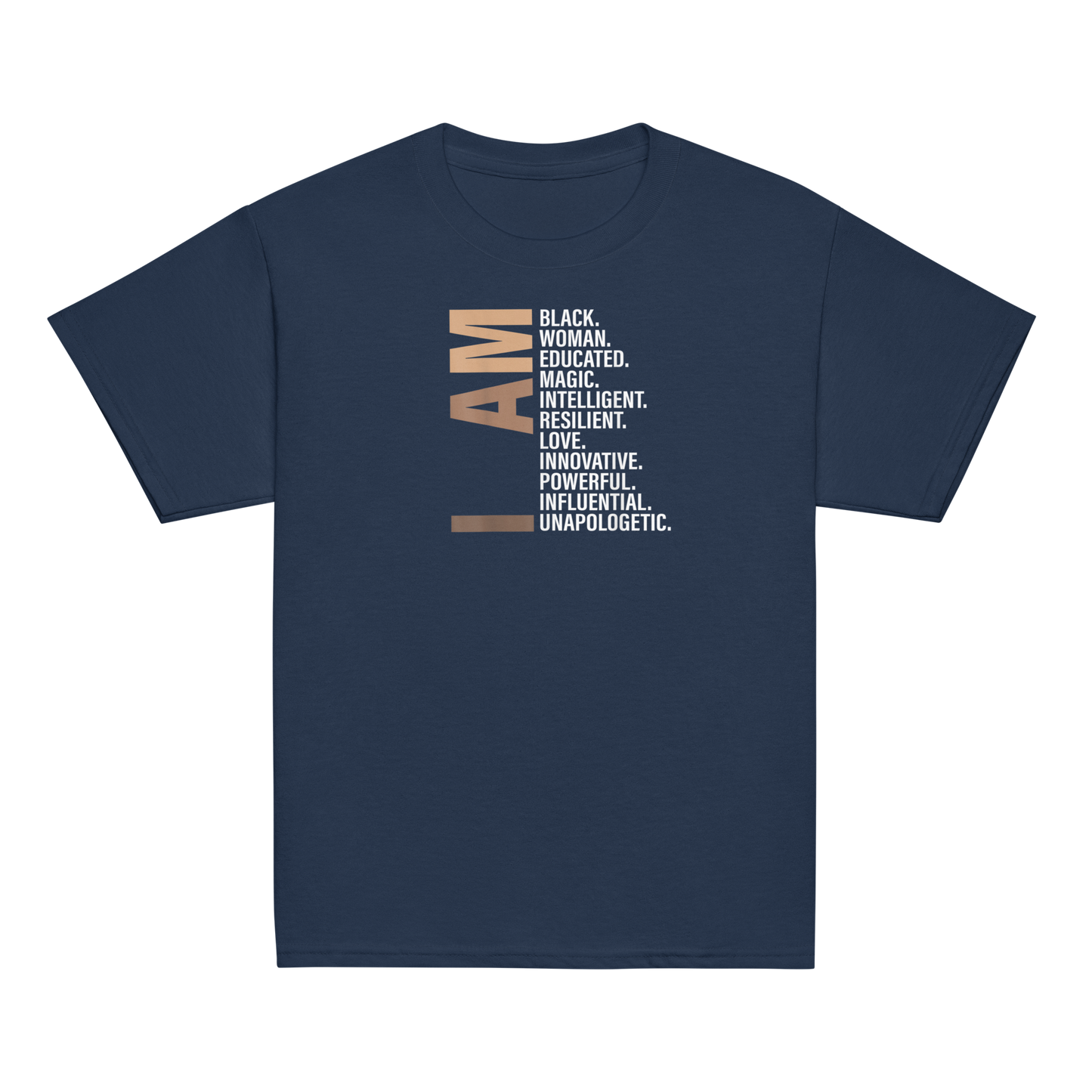 I Am Black Woman Educated Melanin Black History Month Gift T-Shirt