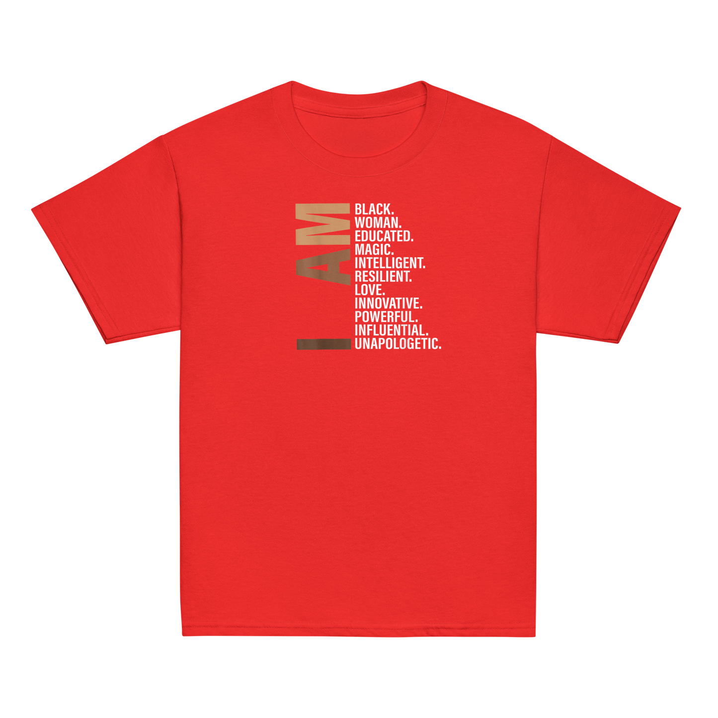 I Am Black Woman Educated Melanin Black History Month Gift T-Shirt