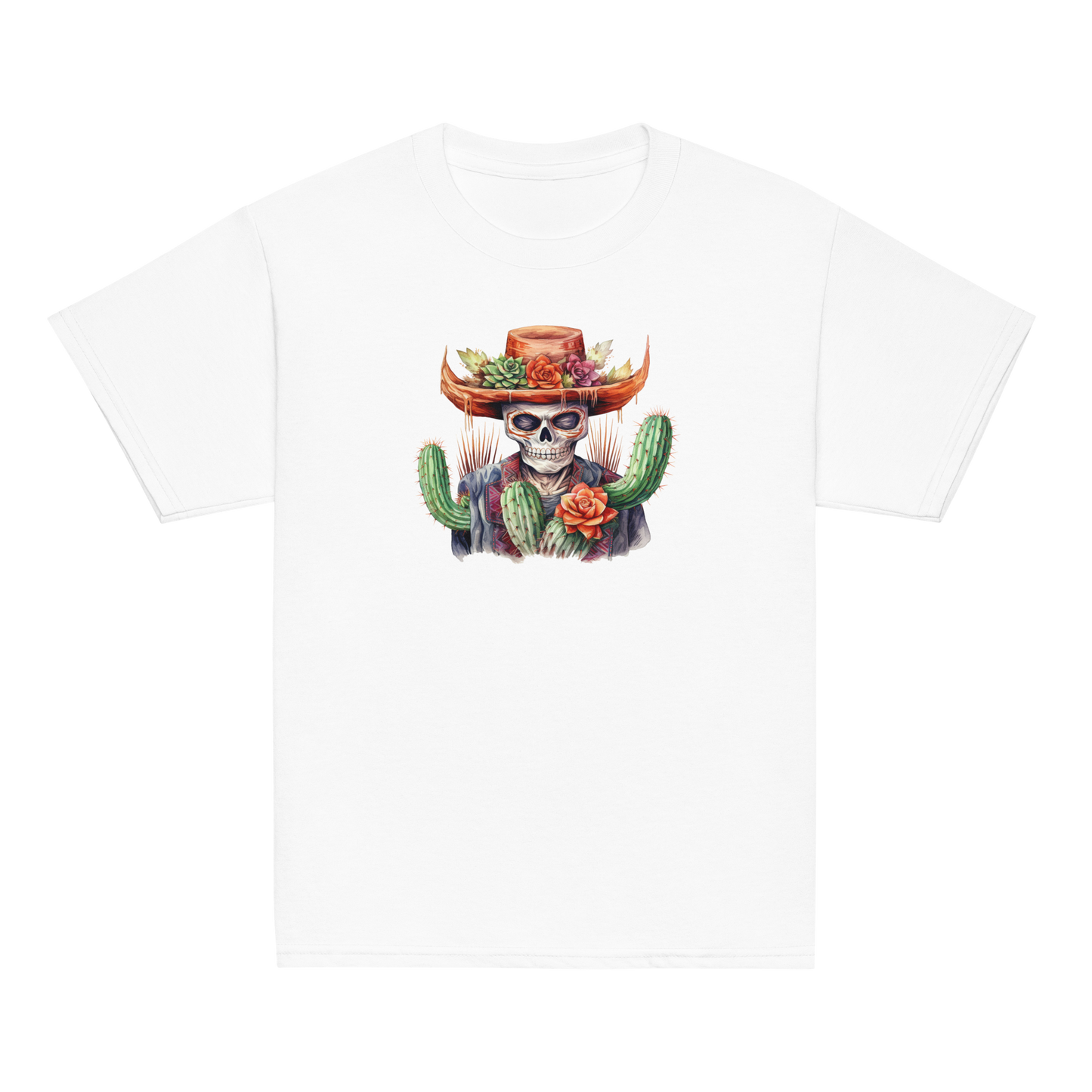 Skeleton with Cactus Hat