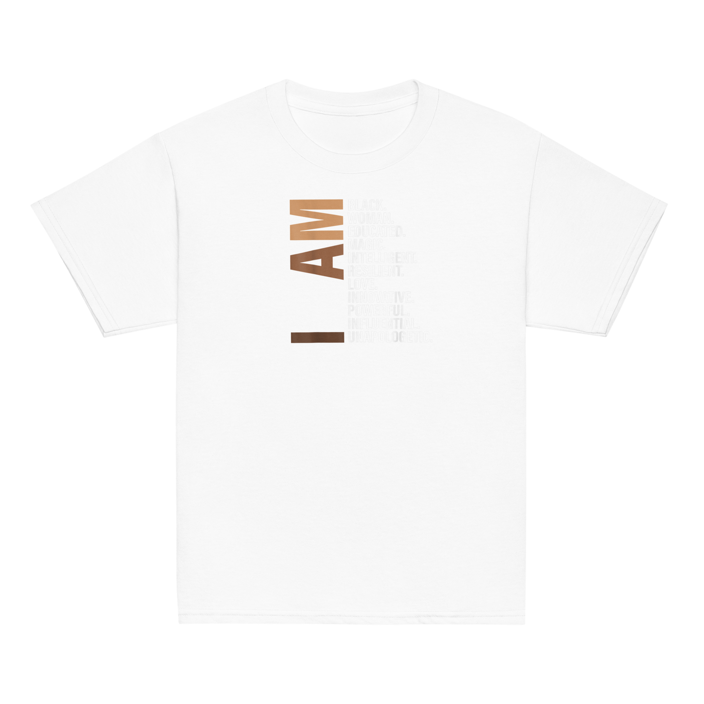 I Am Black Woman Educated Melanin Black History Month Gift T-Shirt